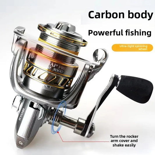 All-metal spinning wheel no clearance oblique shallow line cup far throw waterproof fishing line wheel